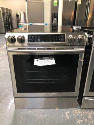 Samsung slide in induction electric stoves