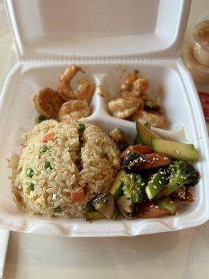 Hibachi Shrimp lunch special