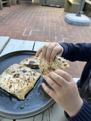 Carnitas quesadilla