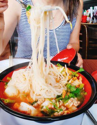 Seafood Tom Yum Noodle Soup