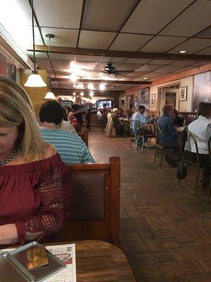 Inside dining area