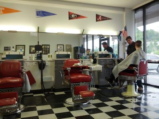 Basic barber shop. Great feel and experienced barbers.