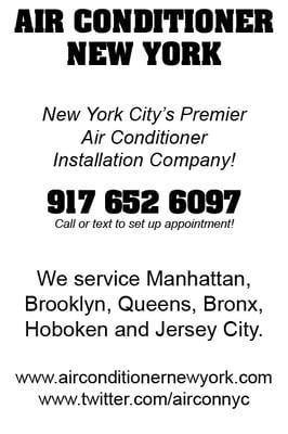 Manhattan air conditioner installation cards