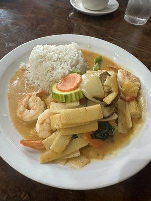 Red Curry Dinner (lunch portion)