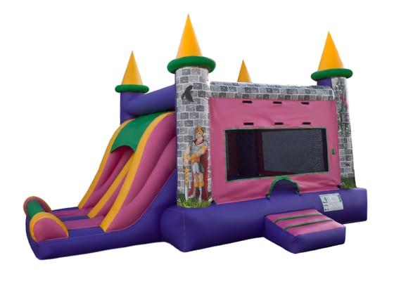 Princess Bounce House and Inflatable Slide Combo rental starts at only $200