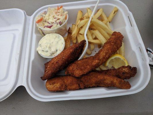 Lake Superior whitefish and chips.