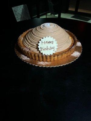 Mont Blanc Chestnut Cake