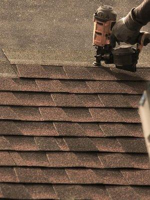 We're roofing specialists here at NAV. Anything from common asphalt roofs, to metal, ceramic, wood shingle, and slate.