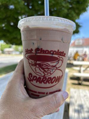 Iced Mint Hot Chocolate!