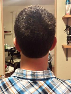 The perfect Fade job! Thanks Christina!