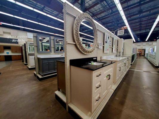 Vanities, mirrors available at Builders Surplus.  Santa Ana, CA.