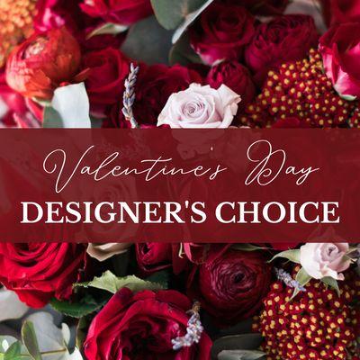 Using our freshest, seasonal flowers, our talented designers will create an arrangement in a Valentine's color palette.