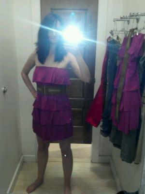 Something from the sale rack (the dress, not me)