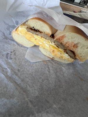 Sausage egg and cheese