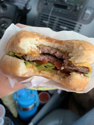 Double cheeseburger