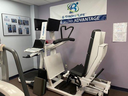 The BioDensity machine helps increase bone density and strengthens joints