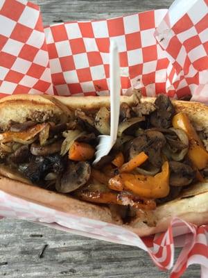 Gouda girls cheese steak