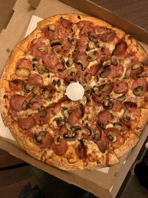 Pepperoni and Mushroom