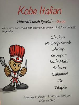 New lunch Specials!!!