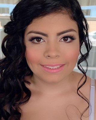 Quinceaños Make up and hair by Diana