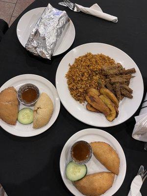 Meat pies, taste of Africa, shawarma