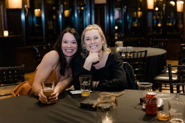 Adrienne & Laura at celebration dinner