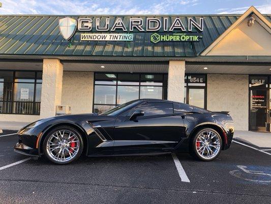 2018 Z06 Stingray Corvette rocking our exclusive Autobahn High Performance Auto Tint!!!