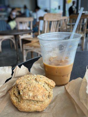 Scone & organic cold brew coffee