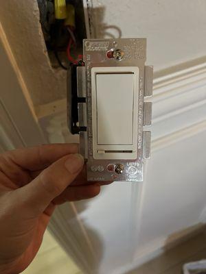 Broken light switch