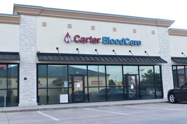 Front entrance of Alliance Carter BloodCare