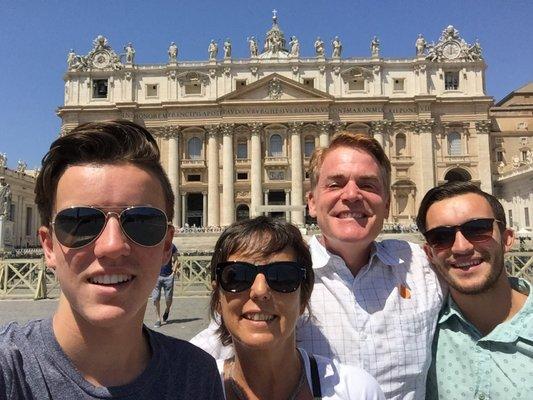 Our breakfast and tour of the  Vatican was one of the many highlights of our trip!