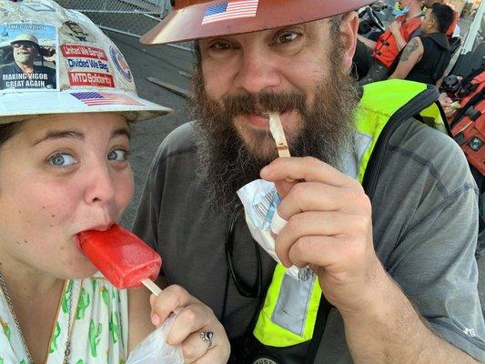 Is it working if you're enjoying awesome ice cream at work?