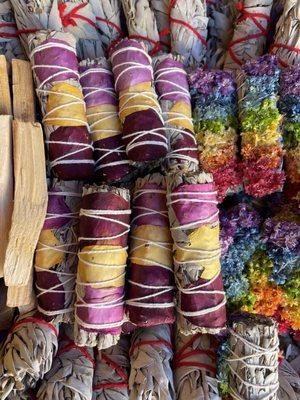 Chakra sage, Palo Santo, smudge sticks