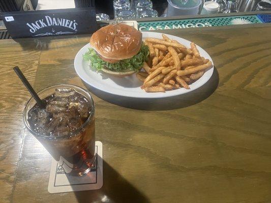 Whiskey And Black Bean Burger