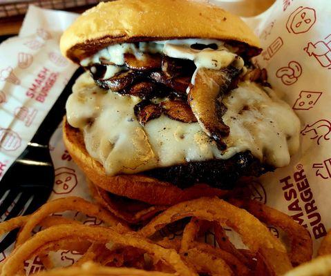 Truffle Mushroom Swiss Burger