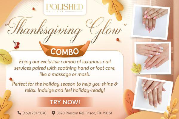 " " ! 
Get ready to dazzle this holiday season at Polished Nail Bar!