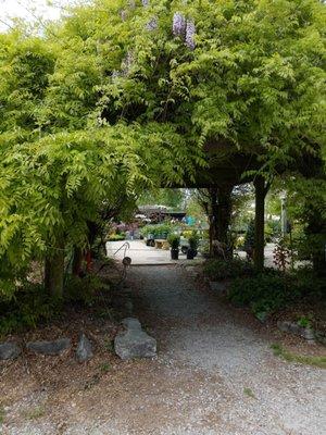 Entrance to the garden center