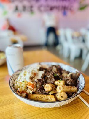 Bulgogi Beef with Rice Cakes and Pico