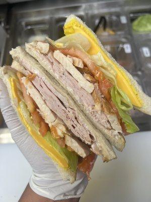 Turkey & ham sandwich