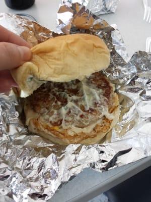 Shroom Burger with Sausage ($5)
Doesn't look as appetizing as it actually is...