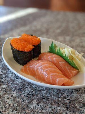 Salmon and masago