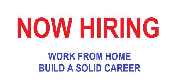 NOW HIRING, looking for insurance agents and financial advisors