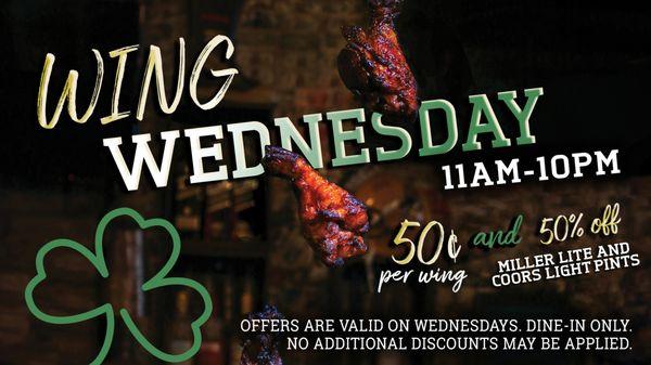 Wing Wednesday - 11am-10pm!