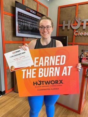 I earned the burn at Hotworx Clearwater!