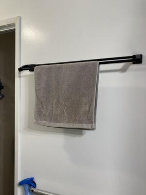 Towel rack.