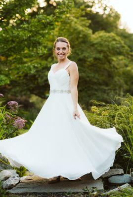 Custom wedding dress alterations (see 5-star review by Emily P.)