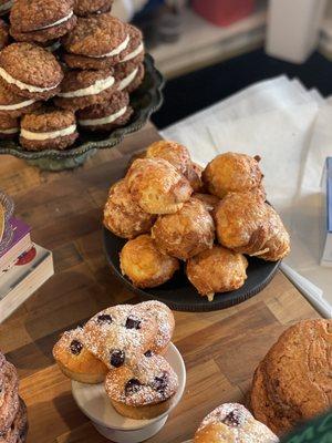 Gougeres - bigger than they appear, about the size of my fist!