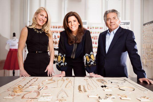 Group business headshot, jewelry showroom, photographed by Hancock Headshots, New York, NY.