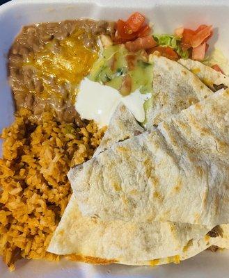 Steak Quesadilla Plate!