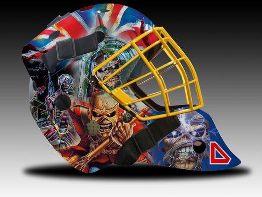 Adam designed my son's Iron Madien themed  goalie helmet. It quickly became the best gift ever. It was posted and received many likes.Thanks